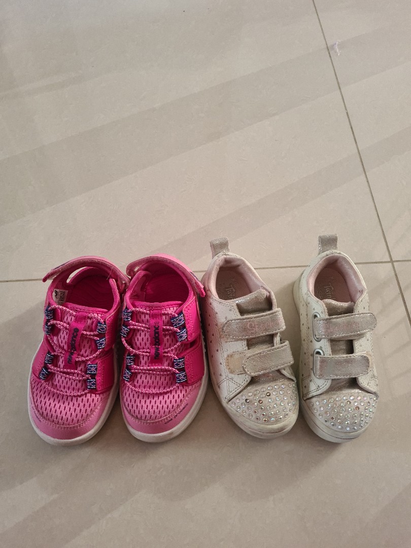 New balance and skechers girl shoes 