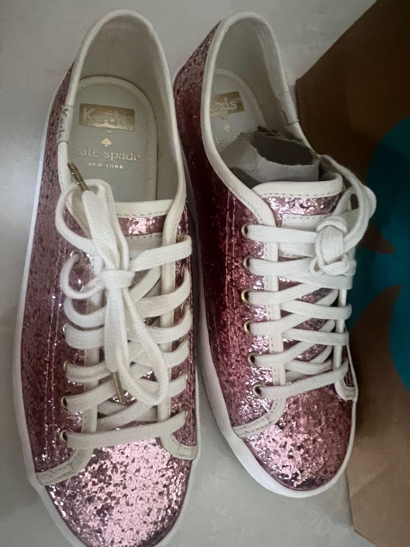 New Kate Spade Keds Womens glitter shoes sneakers Size US 5 1/2M, Women's  Fashion, Footwear, Sneakers on Carousell