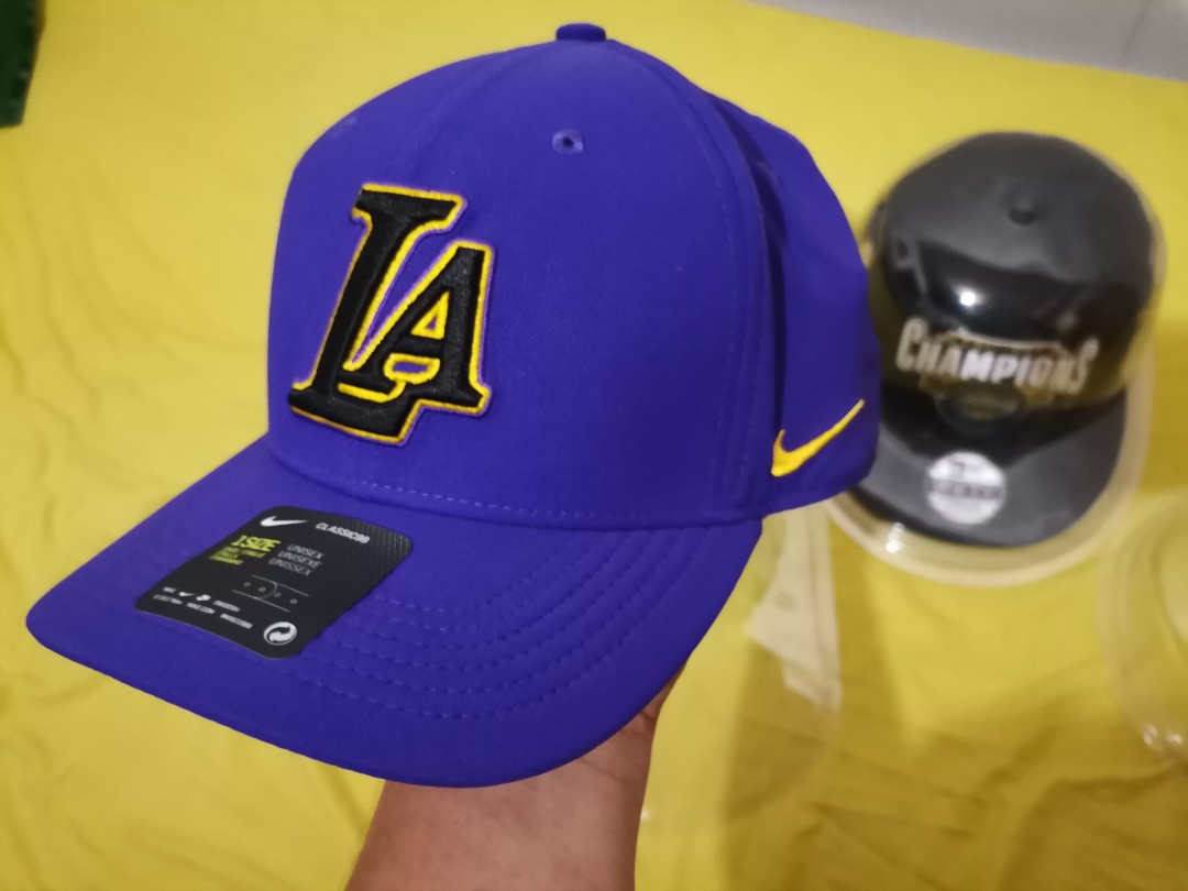 Nike Lakers Cap, Men's Fashion, Watches & Accessories, Caps & Hats on