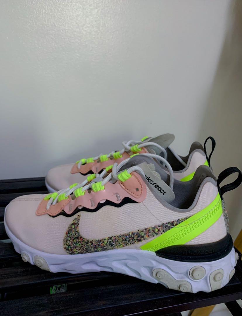 Nike React Womens Size 7 Element 55 Light Soft Pink Women s
