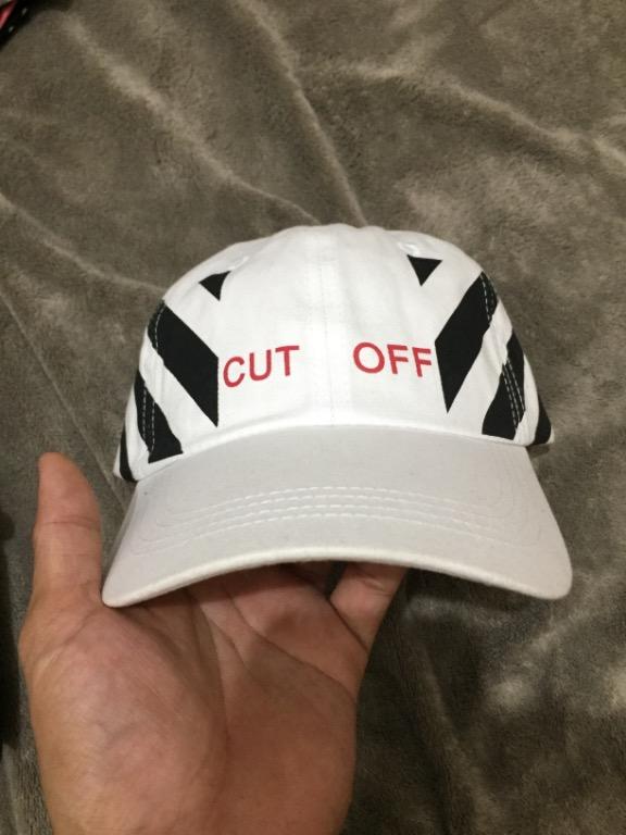 Off white cut off hat cheap