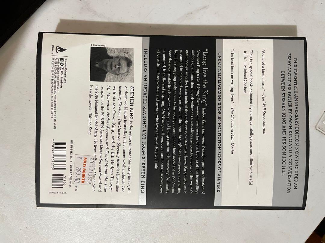 On Writing Stephen King (Category: Storybooks) located in Makati City. Submitted by hapiwapi (Listing ID 1164567923, Image 2). Description: .