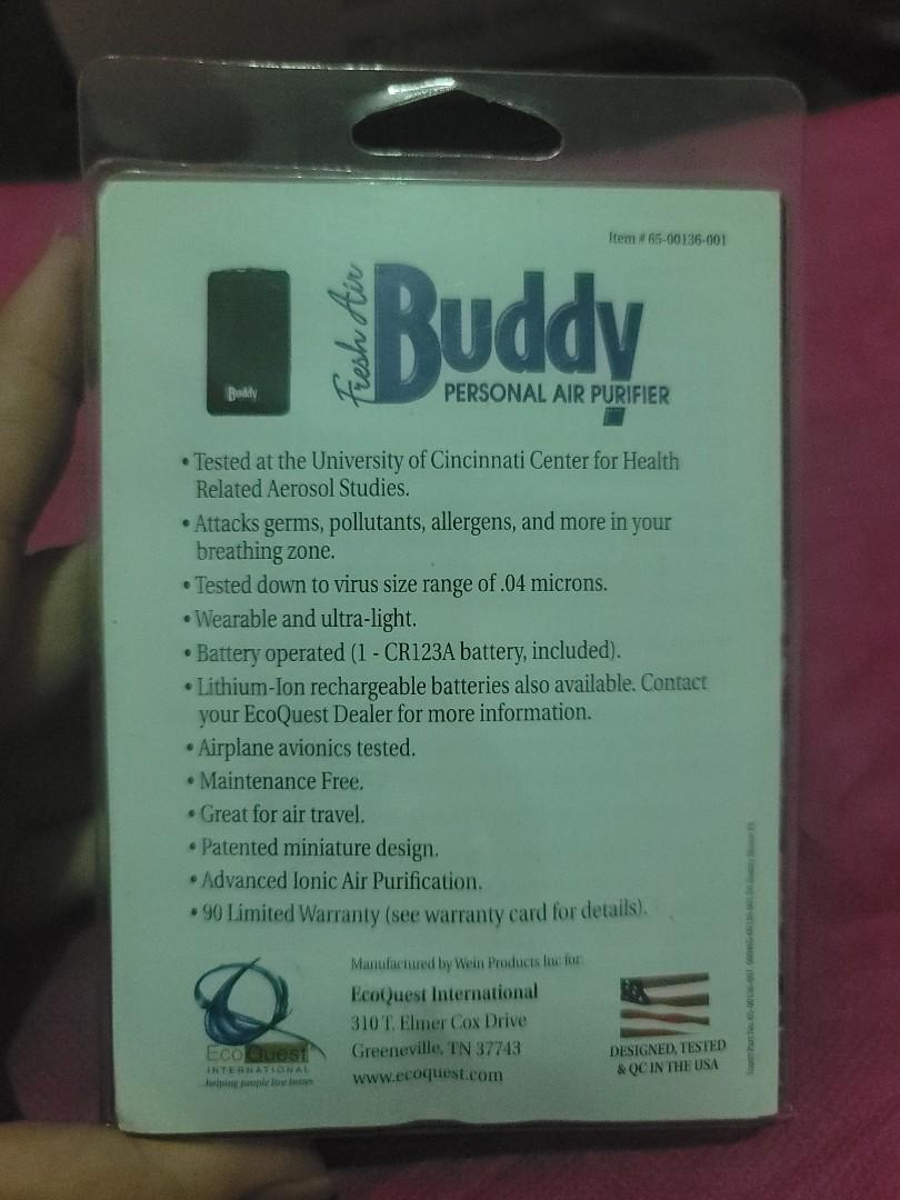 original fresh air buddy personal air purifier from usa, Everything