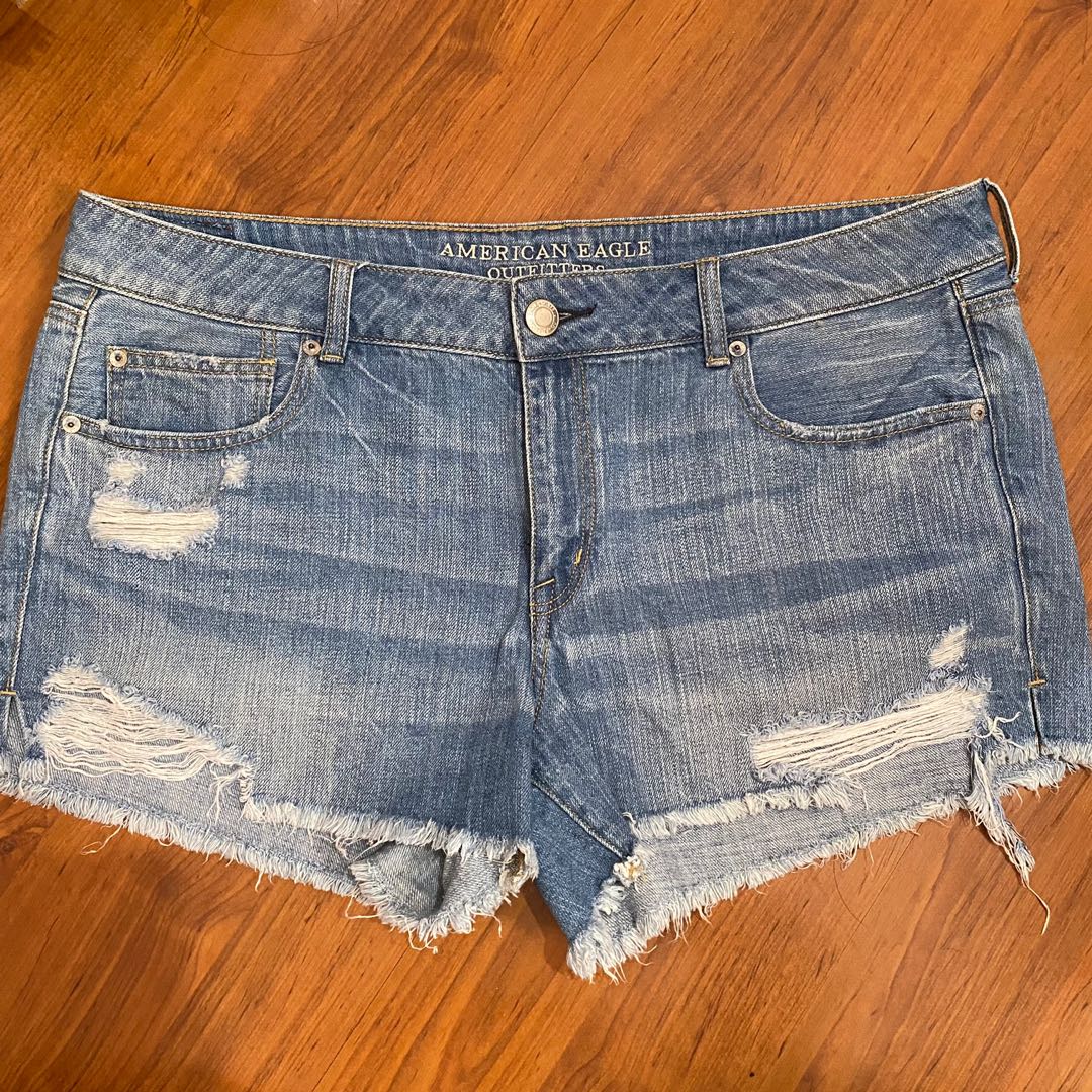 American Eagle Ripped Denim Shorts 