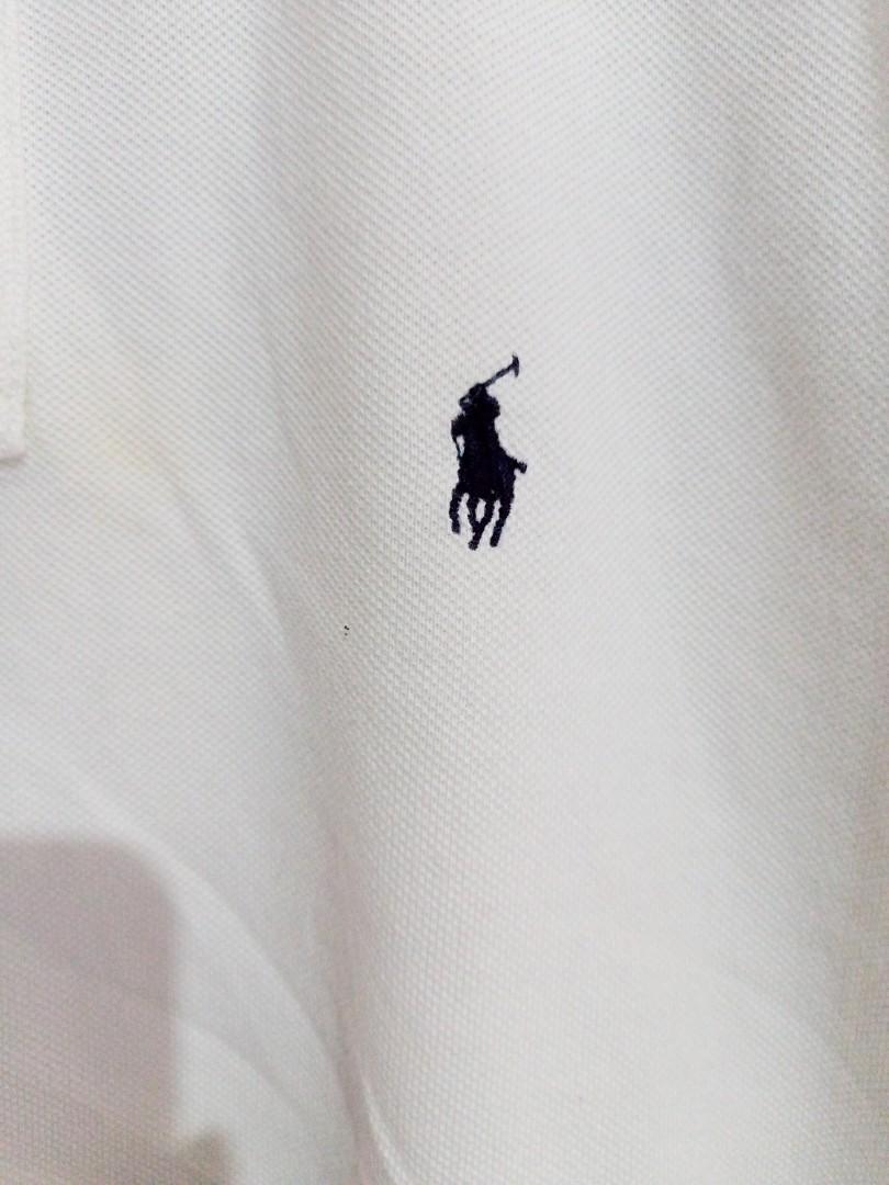 RALPH LAUREN White shortsleeve cotton 