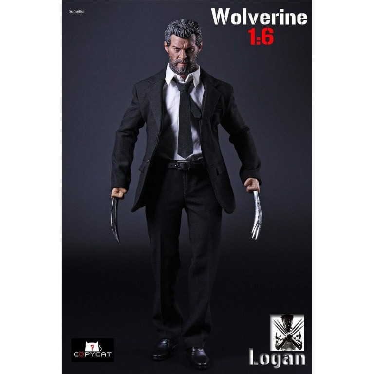 *ready stock* 1/6 Copycat Mr. Wolverine suit clothes accessories + Wolf ...