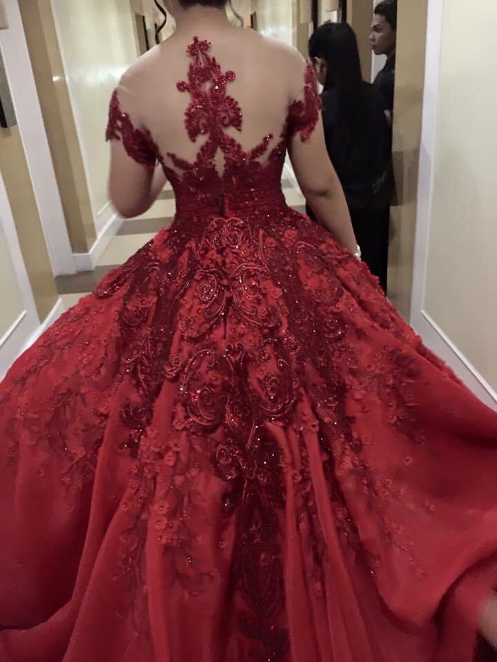 Beautiful red ball gowns clearance