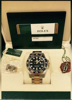 Rolex GMT Master ll Half Gold 116713LN