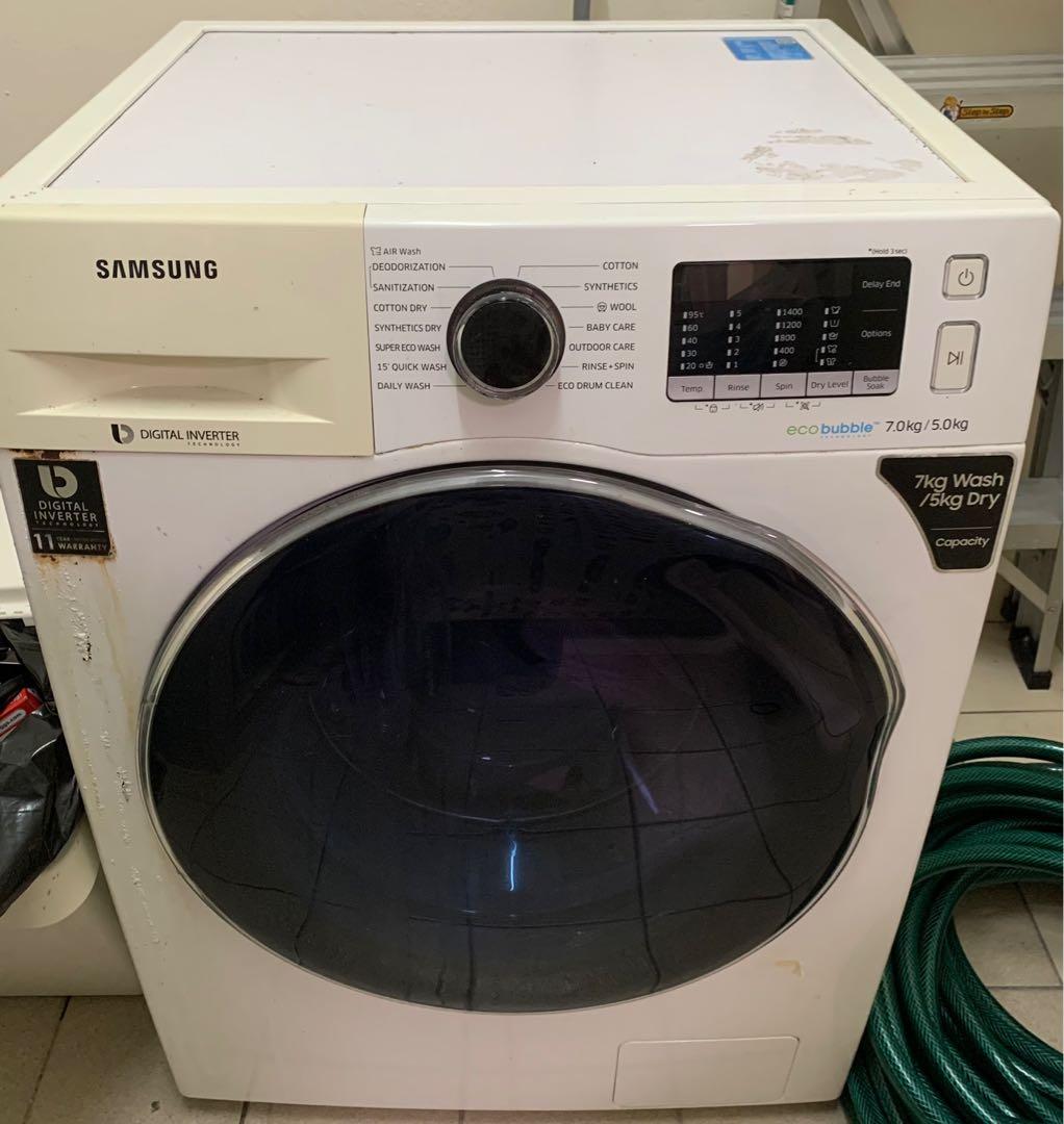 Samsung 7kg washer & cheap 5kg dryer