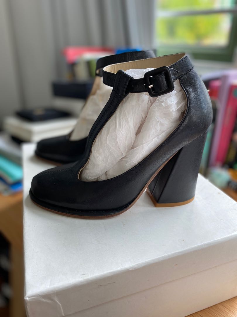 See by Chloe Mary Jane Heels 35 Leather Nego