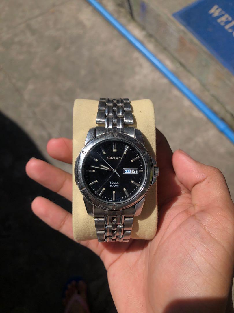Seiko Solar 100M working, Men's Fashion, Watches & Accessories, Watches on  Carousell