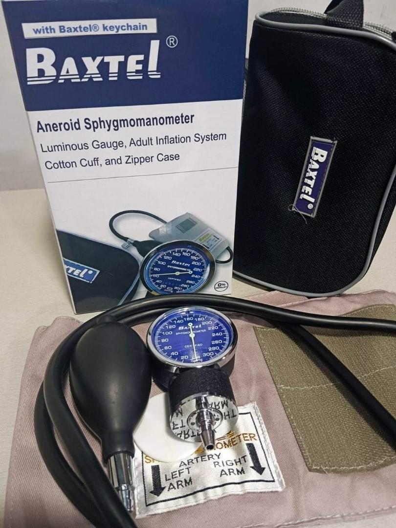🔸Sphygmomanometer Aneroid Baxtel with Stethoscope Regular 🔸 (Category: Medical Supplies & Tools) located in Manila. Submitted by medcamp (Listing ID 1164533615, Image 1). Description: Aneroid Gauge - Luminous Gauge - Cuff Size 22-35cm (9-13)" - Regular Shipping via Lalamove/Grab +SF.