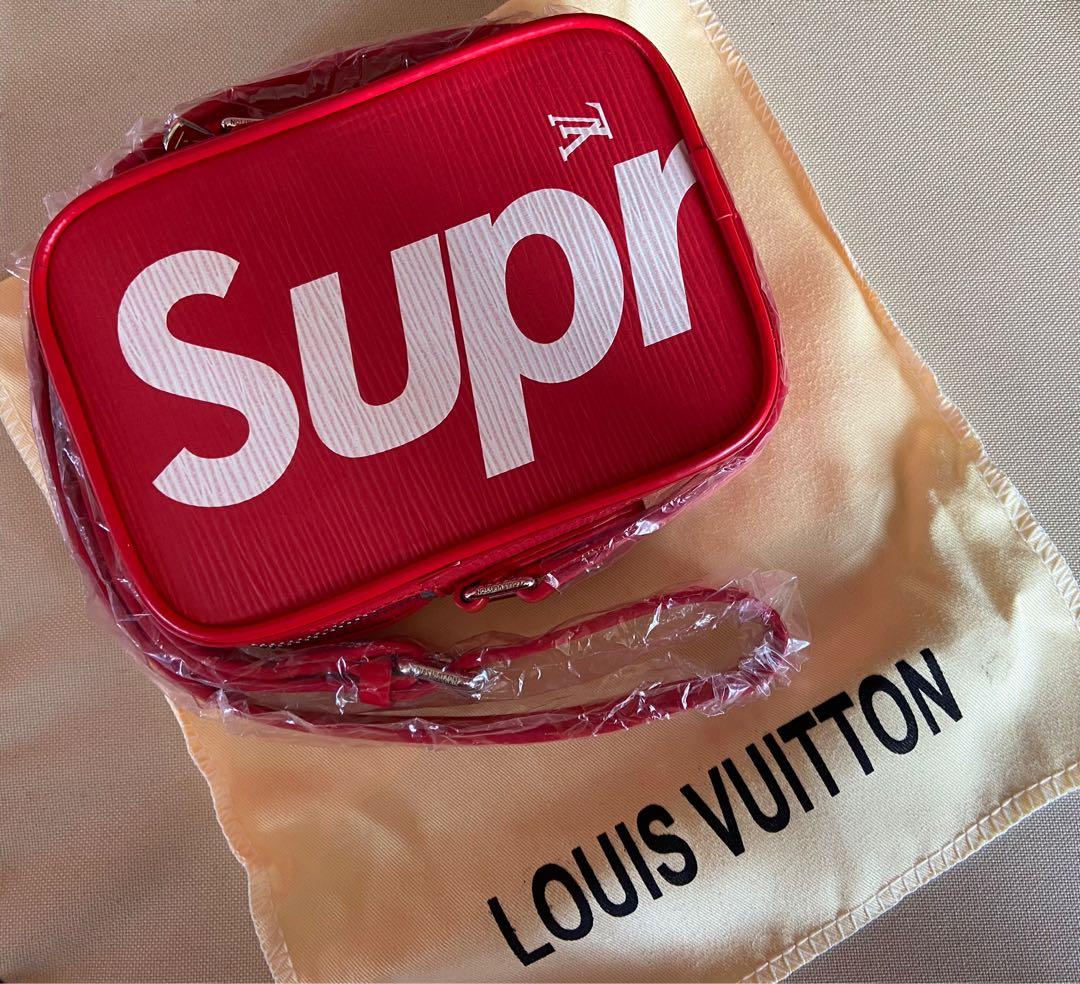 Supreme X Louis Vuitton Danube PPM Red, Luxury, Bags & Wallets on