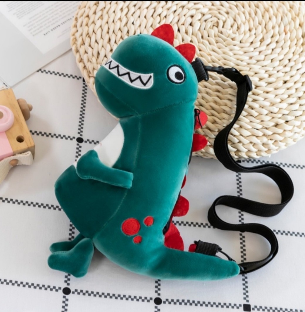 Tas dinosaurus tas selempang dinosaurus tas selempang boneka wanita