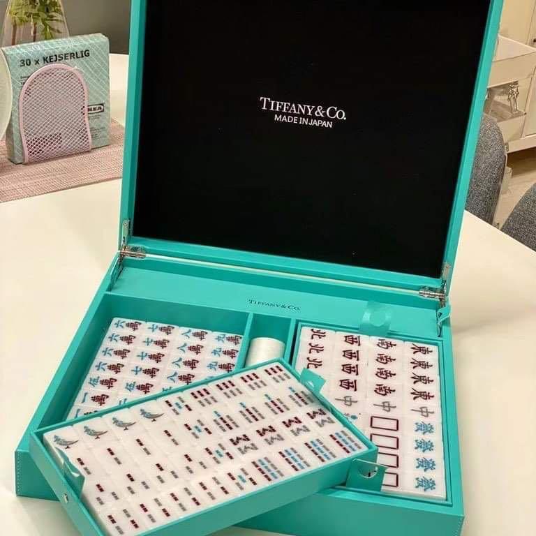 Tiffany & Co.'s Mahjong Set Comes In A Leather Box With Walnut