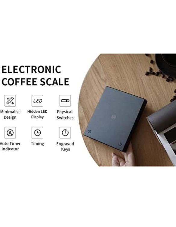 TIMEMORE Black Mirror Basic Plus Coffee Scale with Timer Digital  Auto-Timing Barista Pour-Over Drip V60 Hand Brewed Coffee Espresso Maker