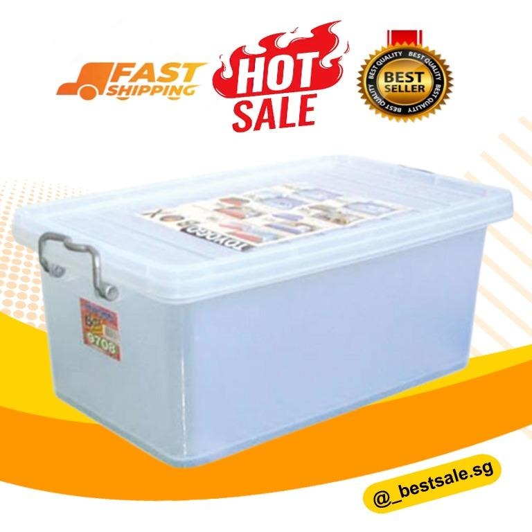 TOYOGO STORAGE BOX WITH COVER 45L 9708>READY STOCK