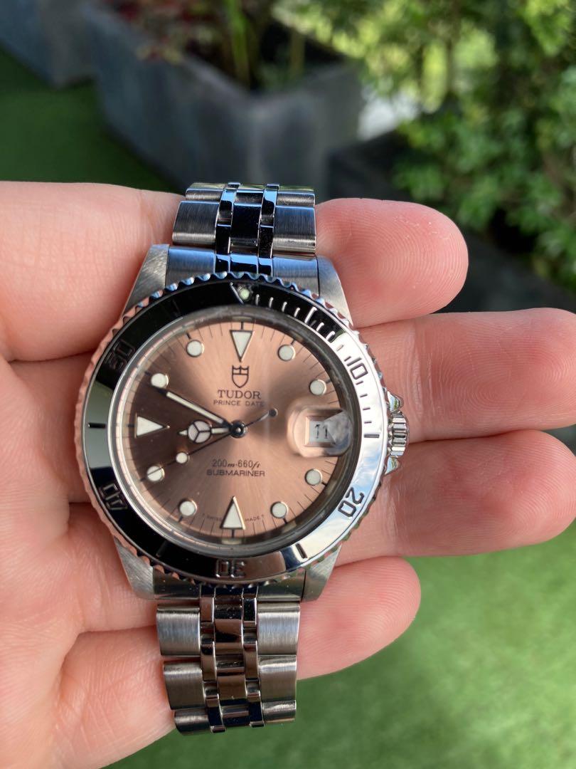 Tudor Submariner 75190 Salmon Dial 36mm, Luxury, Watches on Carousell