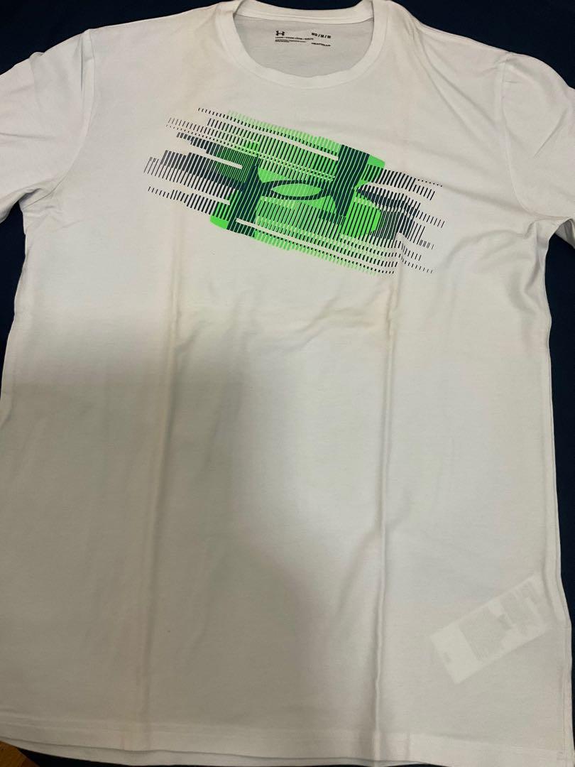 Under Armour Tee (Category: Tshirts & Polo Shirts ) located in Manila. Submitted by bumblefish (Listing ID 1164479599, Image 1). Description: Under Armour tee Size medium PLEASE WASH (yellowing due to stock) 9/10 overall Gcash only.