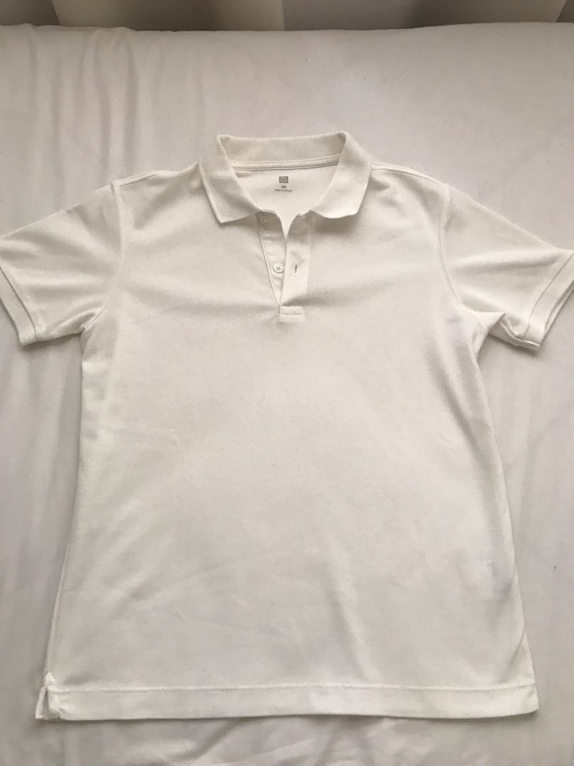uniqlo white polo shirt
