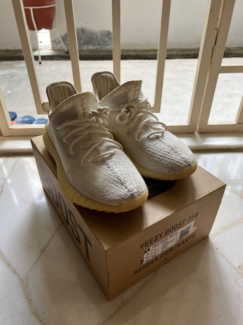 USED authentic yeezy 350 cream white
