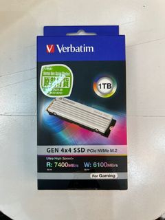 🔥激平現貨🔥Verbatim GEN 4x4 PCIe NVMe M.2 2280 SSD (For Gaming) PS564204787109249110