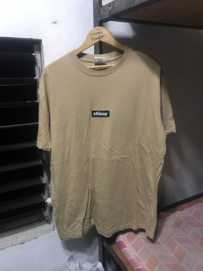 Vintage Stussy Box Logo Shirt, Men's 