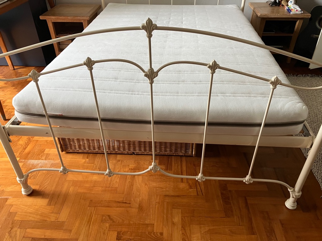 Vintage Style Queen Size Bed Frame, Furniture & Home Living, Furniture