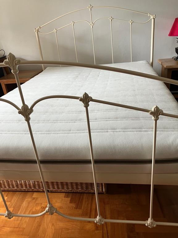 Vintage Style Queen Size Bed Frame, Furniture & Home Living, Furniture