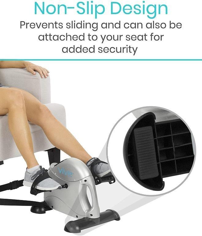 Vive Pedal Exerciser Stationary Exercise Leg Peddler Low