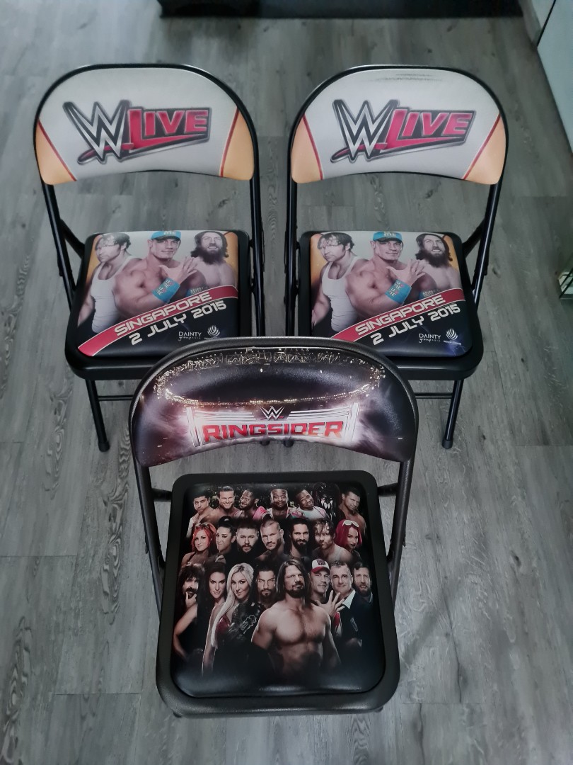 WWE foldable chair., Everything Else on Carousell