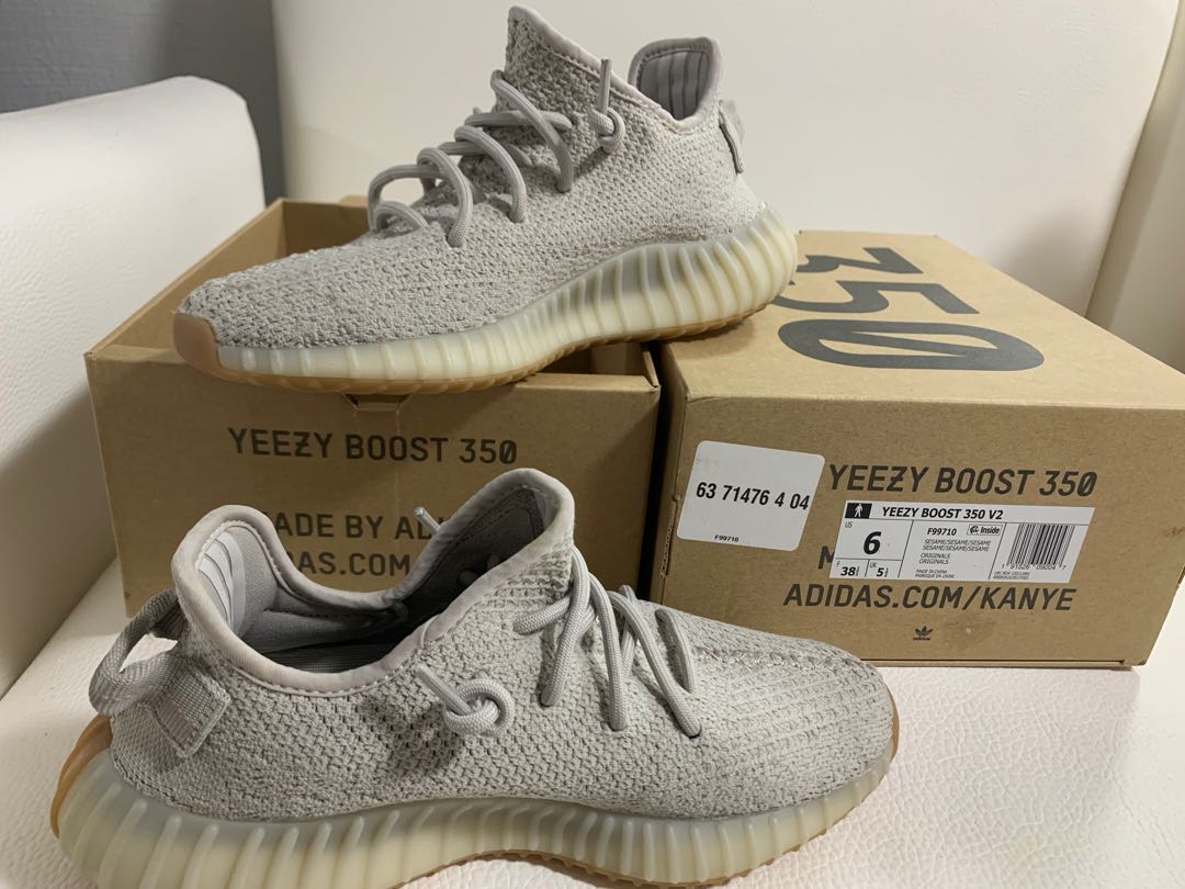 Yeezy sesame 350 V2 size 6, Women's 