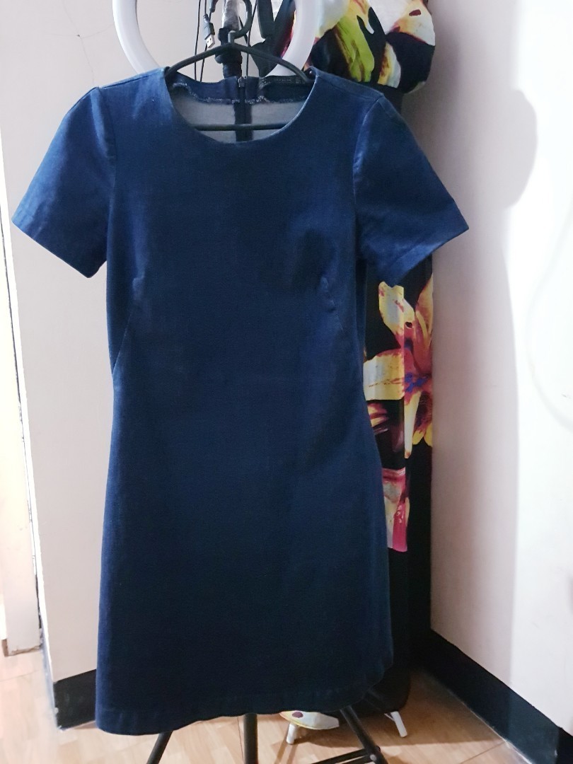 zara denim dress, Women's Fashion, Dresses & Sets, Dresses on Carousell