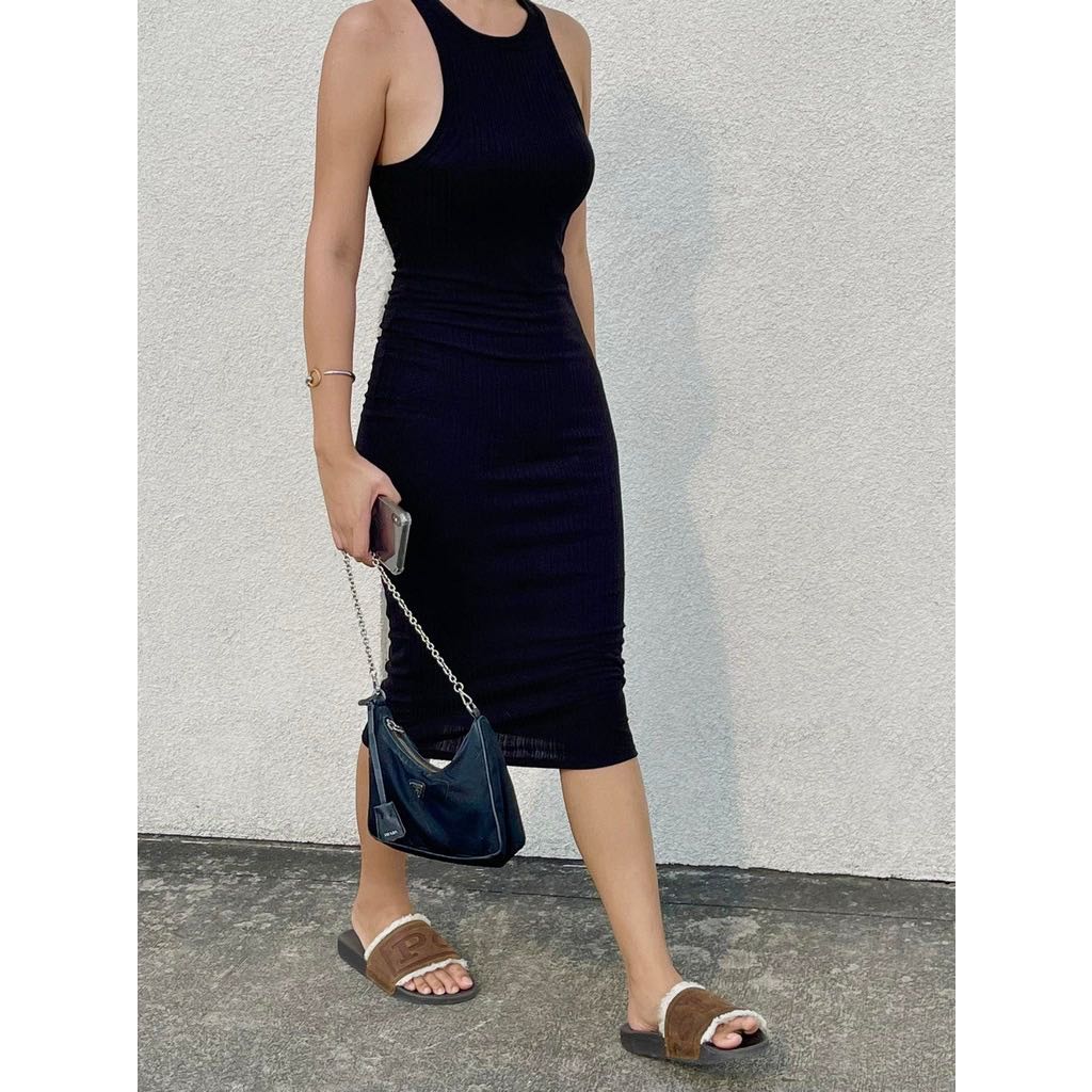 Summer Outfit Staple: A Black Tank Dress Try-On Sesh - The Mom Edit
