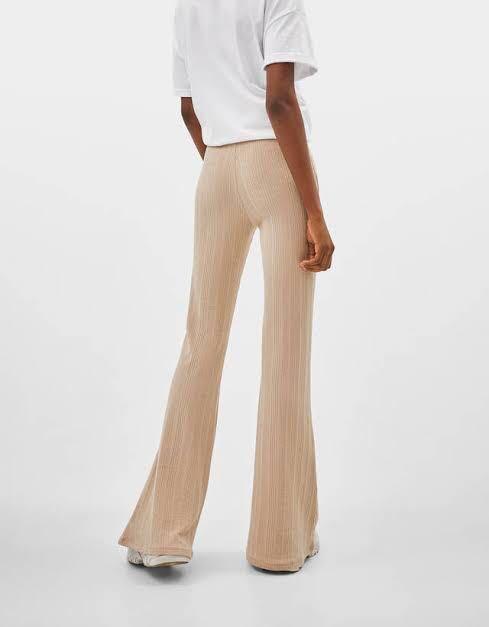 zara pleated flare trousers pants 