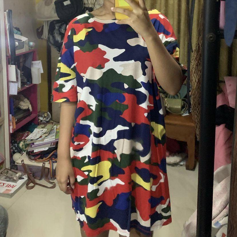 Zara Traffaluc Army Dress, Fesyen 