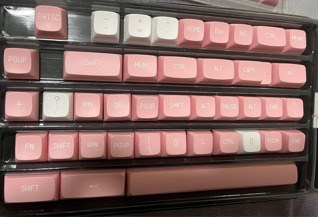 150 Key Keycaps ABS Double Shot MSA Profile Pink, Computers & Tech