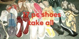 17 pcs shoes take all bundle