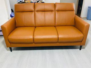 3 + 2 SEATER PU LEATHER SOFA (GREAT CONDITION)