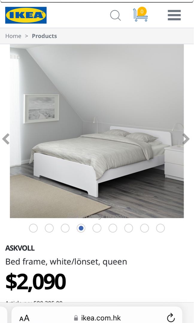 Askvoll bed sale frame dimensions