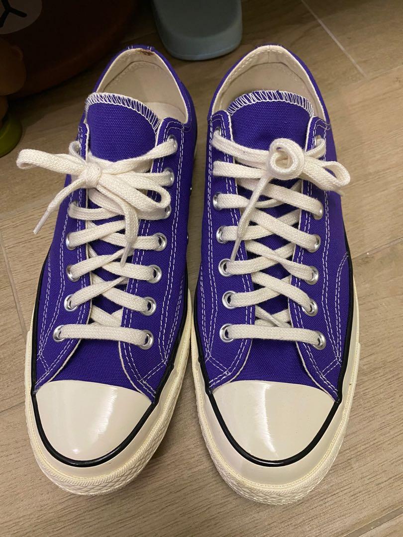 低筒Converse 1970 purple low cut 紫色便服鞋NB 990 V1 V2 V3, 男裝, 鞋, 波鞋- Carousell