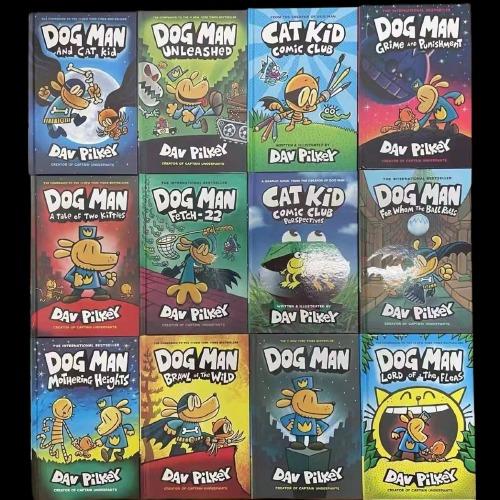 🔥 Dog Man Cat Kid Book 13 Books Hard Cover | Dogman 13