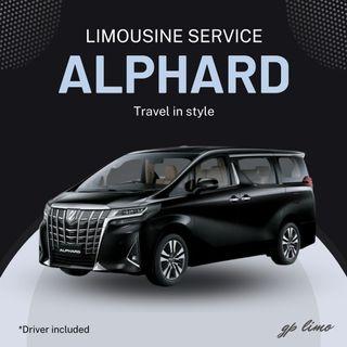 Alphard / Vellfire / V-Class / Viano / MPV / Charter / Hourly Disposal with Driver / Chauffeur / Limo / Limousine / Airport Transfer / Singapore City Tour / Travel to Malaysia