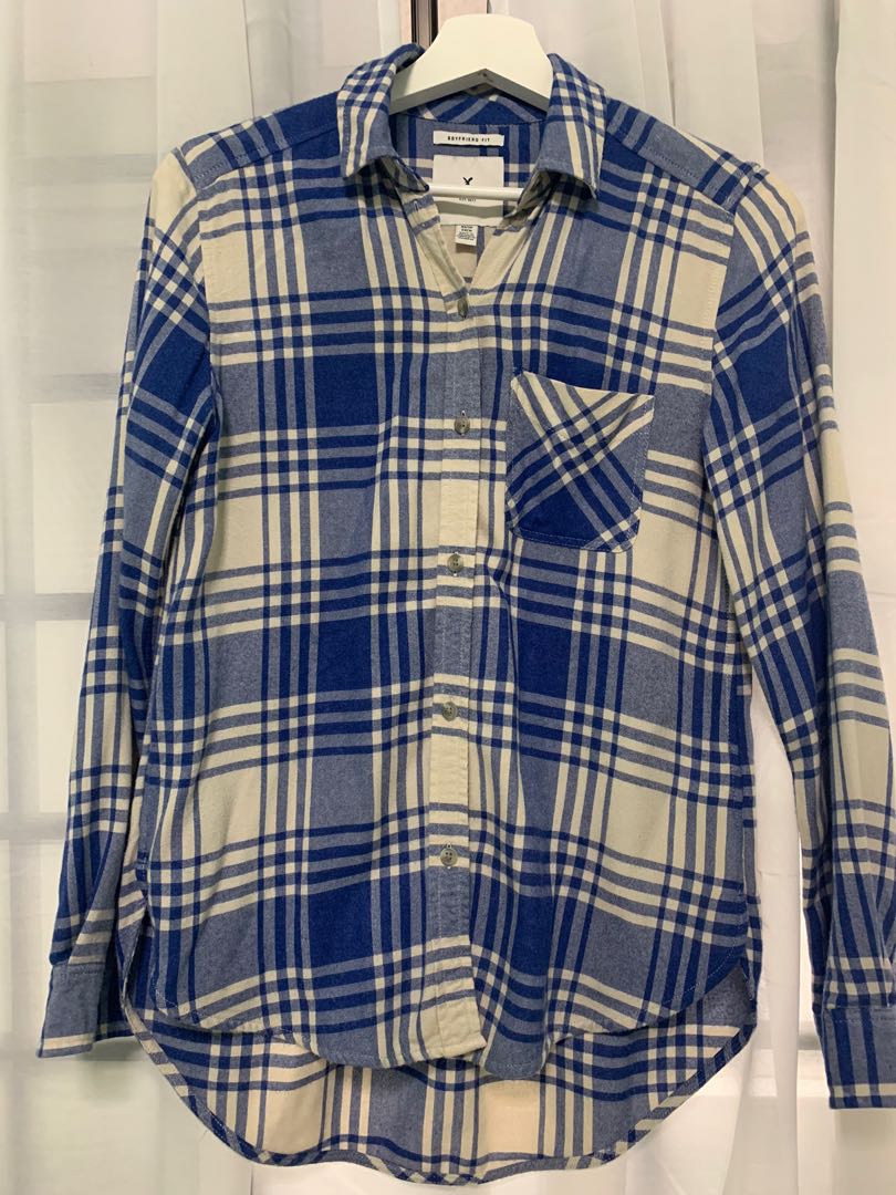 American Eagle Blue Flannel, Women's 