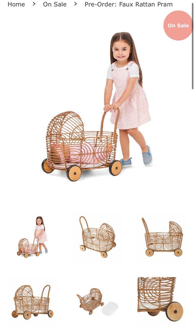 Anko Faux Rattan Pram