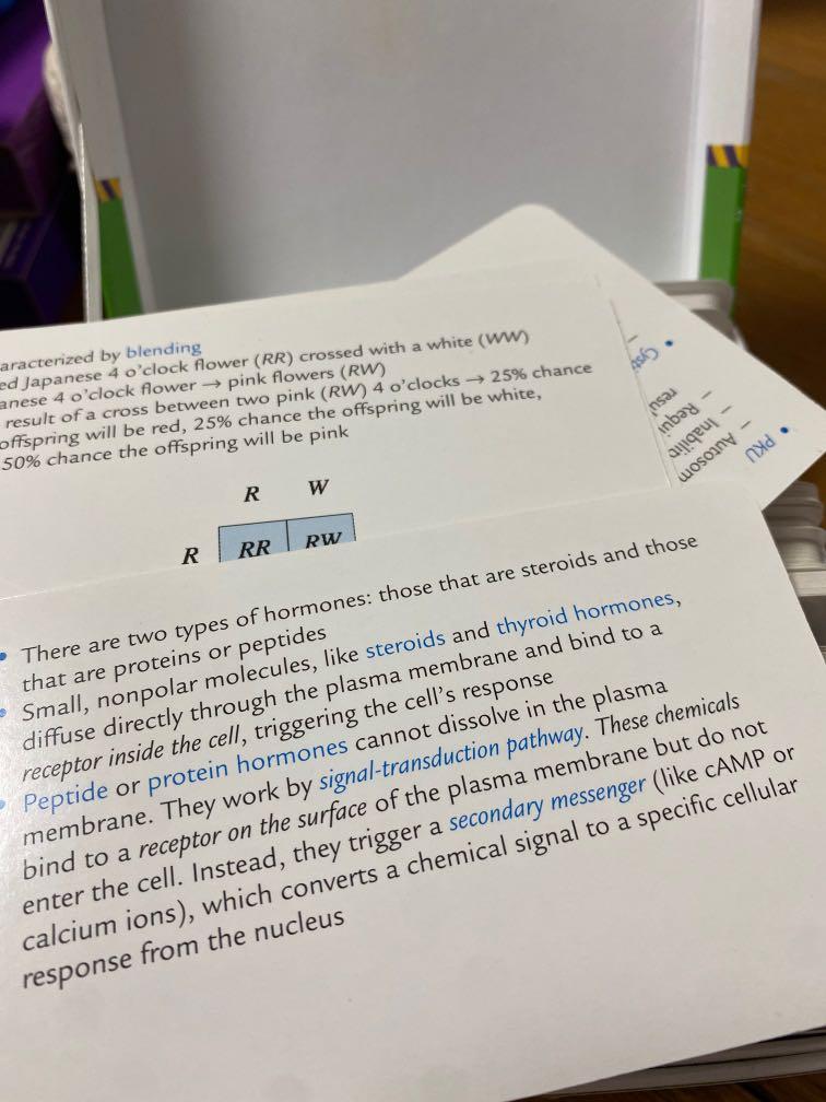 AP biology flashcards, 興趣及遊戲, 書本 & 文具, 教科書 Carousell