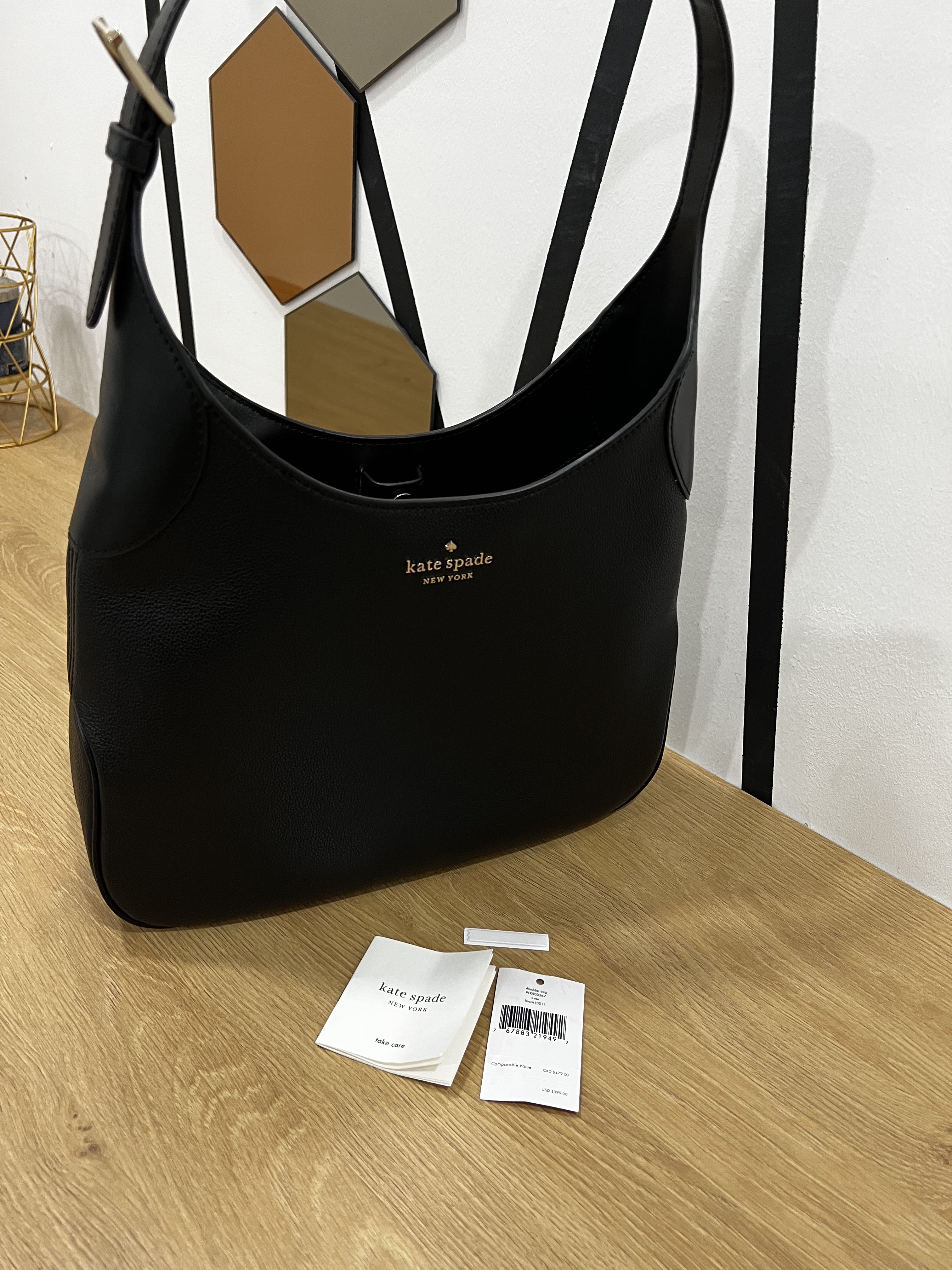 Aunthenthic Kate Spade Aster Shoulder Bag in Black, Luxury, Bags & Wallets  on Carousell