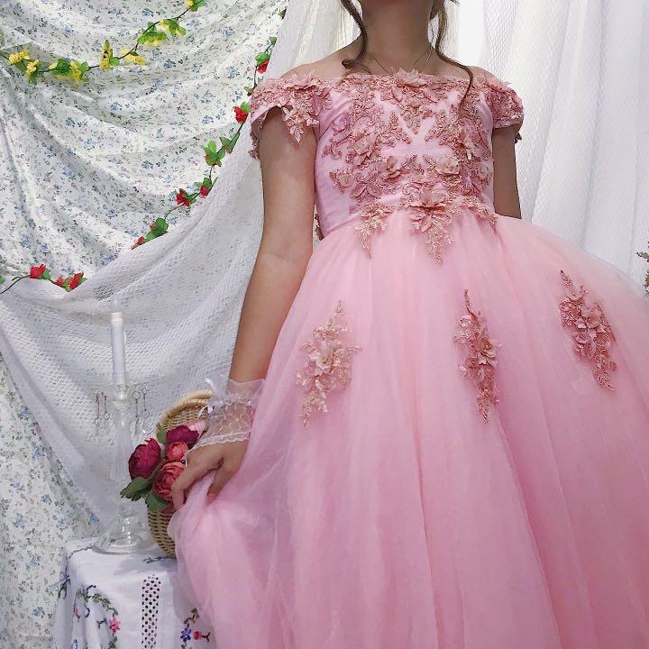 Aurora Princess Gown Gaun Pesta, Fesyen 