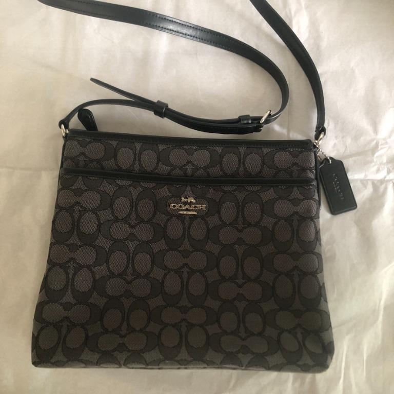 Coach file crossbody black clearance
