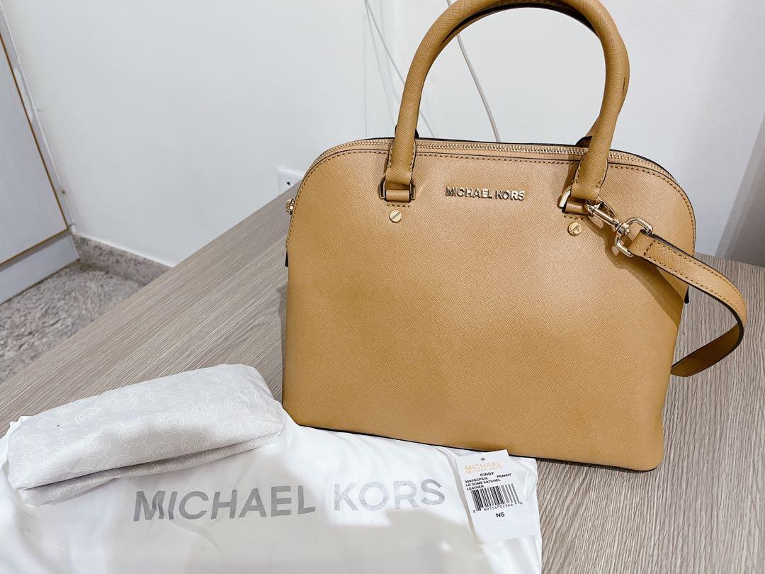 Michael Michael Kors Bags | Michael Kors Cindy LG Dome Satchel | Color: Brown | Size: Os | Megotto's Closet